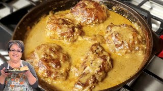 Skillet Fried Chicken and Gravy  All in One ❤️ Step by Step [upl. by Chiarra]