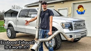 F150 Ecoboost Exhaust 4quot Cat Back MBRP Install Revs Drive Bys [upl. by Marinelli]