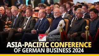 LIVE PM Modi German Chancellor Scholz inaugurate AsiaPacific Conference of German Business 2024 [upl. by Iden514]