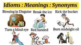 Idioms with Meanings amp Synonyms  Enhance your English level 💯  idioms [upl. by Macilroy]