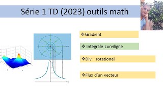 Série TD  outils mathématique 2023 [upl. by Nivre]