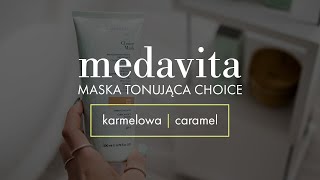 MEDAVITA Choice Mask Karmelowa  Caramel do włosów koloryzująca [upl. by Eppilihp]