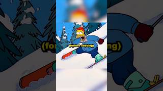 Homers amazing skiing skills simpson shorts [upl. by Worthington]