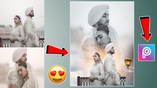 Pre wedding Photo Editing Mobile 🤳 Wedding photo editing Picsart  Picsart Editing Tutorial [upl. by Schapira]