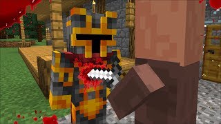 MC NAVEED GETS STABBED BY AN EVIL VILLAGER MOD  SURVIVAL IN THE VILLAGE  Minecraft [upl. by Neliak]