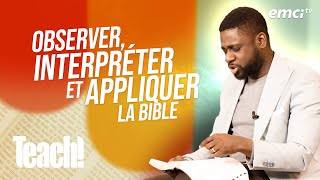 Étudier la Bible par la méthode inductive  Teach  Athoms Mbuma [upl. by Murtagh826]