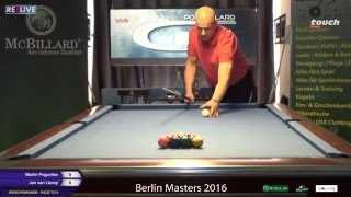 Berlin Masters 2016 Martin Poguntke vs Jan van Lierop powered by REELIVE amp Touch German Tour [upl. by Erotavlas]