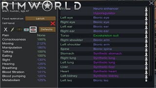 Creating a Super Soldier  Rimworld Anti Mechanoid League 16 [upl. by Nasya838]