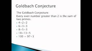 Goldbach Conjecture TIU Math Dept [upl. by Bonne]