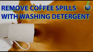 Coffee Stain on Carpet How to Remove with Washing Detergent [upl. by Socrates]