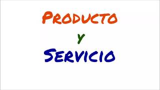 Producto y servicio definición y diferencias [upl. by Enimzaj]