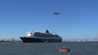 St Nazaire THE BRIDGE 2017 Queen Mary2 et lAirbus A380 [upl. by Elinore548]