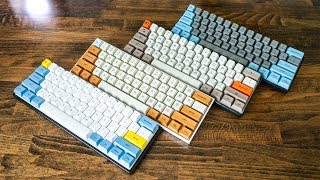 Mechanical Keyboard Keycaps Comparison  PBT vs ABS  SA vs DSA vs XDA [upl. by Fates]