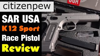 SAR USA K12 Sport  Race Pistol  Review [upl. by Patrizius]