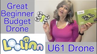 LOOLINN U61 Beginner Camera Drone Review and Instructions of This Fantastic New Budget Drone [upl. by Adnuhsor77]