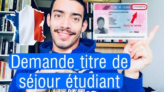 Demande titre de séjour en France étudiant algérien سلسلة الدراسة في فرنسا مع فوبوس [upl. by Silvan]