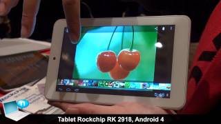 Tablet Rockchip RK 2918 con Android 4 ICS [upl. by Hanshaw269]