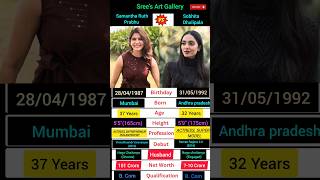 Samantha Vs Second wife Sobhita naga chaitanya shorts samantha [upl. by Enajiram532]