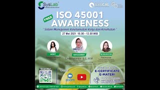 Syslab Webinar ISO 45001 Awareness [upl. by Retsof]