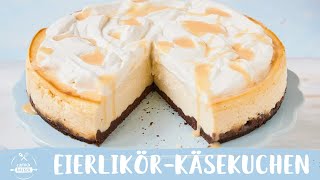 EierlikörKäsekuchen mit Sahne  Käsekuchen mit Eierlikör 😍 🙌  Einfach Backen [upl. by Ferde]