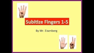 Subitize Practice wFingers 15 [upl. by Ecirpac]