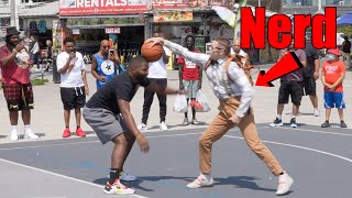 Nerd Exposes Hostile Hoopers at Venice Beach [upl. by Ralip801]