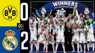 Borussia Dortmund 02 Real Madrid  HIGHLIGHTS  Champions League final 202324 [upl. by Hercule]