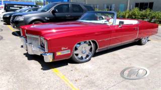 1971 Cadillac Eldorado with custom 20 inch Lexani LX2 Chrome Wheels [upl. by Nnomae509]