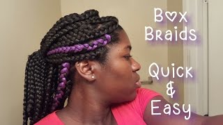 30 Box Braids in 25 Hours  Quick and Easy [upl. by Iblehs]