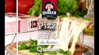 Pizza a la piedra de Avena Quaker [upl. by Zipnick]