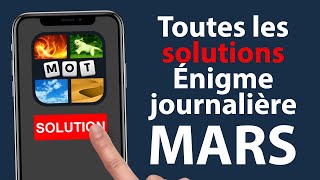 4 Images 1 Mot Enigme Journalière Solution Mars 2024 🏆 Lunivers des plantes [upl. by Deery]