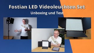 Fostian LED Videoleuchten Set für YouTube Fotografie und Videoaufnahmen [upl. by Shaikh327]