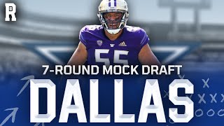 Dallas Cowboys 7Round Mock Draft [upl. by Darom754]