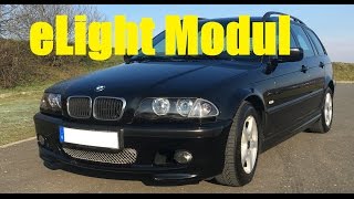 Car Solution eLight Modul E46 Beispiel auf und zu sperren Blinker Aktivierung codieren [upl. by Ennovart422]