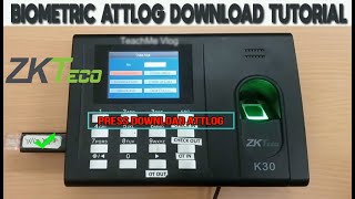 ZKTECO BIOMETRIC ATTENDANCE LOG  HOW TO DOWNLOAD Tagalog [upl. by Shipman]