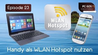 Handy als WLAN Hotspot einrichten  PC SOS TV [upl. by Bacchus499]