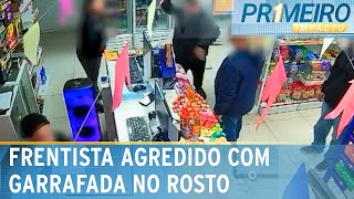 Frentista se recupera após ser agredido com garrafada no rosto  Primeiro Impacto 100724 [upl. by Aramac647]