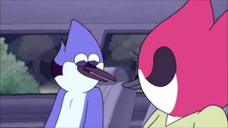 Regular Show  Mordecai and Margarets First Kiss [upl. by Adnilim]