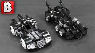 LEGO Batman Arkham Asylum amp Injustice Batmobile Custom MOCs Review [upl. by Ettennaj]