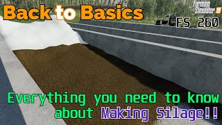 Farming Simulator 19  Back to Basics  A beginners guide to Making Silage [upl. by Lyrehs]