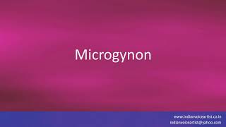 Pronunciation of the words quotMicrogynonquot [upl. by Mattheus]