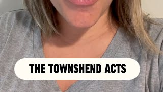 The Townshend Acts  APUSH in 1 MIN Daily [upl. by Feinberg]