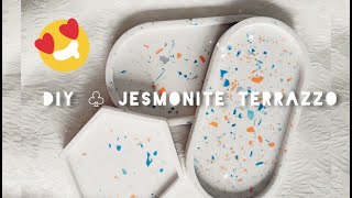 DIY  Tutorial  Jesmonite Terrazzo Tray [upl. by Irpac]