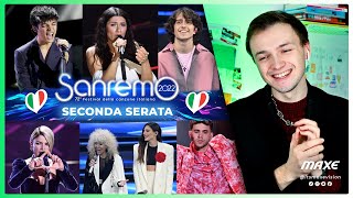 SANREMO 2022 SECONDA SERATA my opinion about the 13 songs Elisa Sangiovanni Matteo Romano [upl. by Marrin]