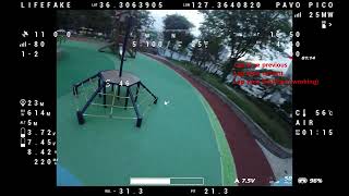 Betaflight 45 GPS Lap timer TEST with Pavopico betaflight pavopico tinywhoop [upl. by Airdnahs]