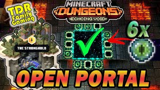 ACTIVATING THE END PORTAL Stronghold Echoing Void DLC  Minecraft Dungeons [upl. by Nylear776]