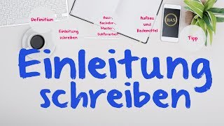 Einleitung Hausarbeit  Bachelorarbeit scheiben ✅ einfach erklärt [upl. by Priebe]