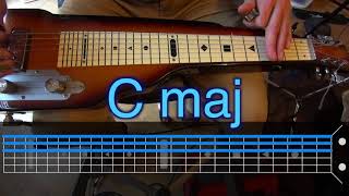 Lapsteel Basics  2 Ways to Play Major and Minor Chords in C6 Tuning [upl. by Kila208]