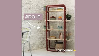 DIY  fabriquer une étagère en PVC  Castorama [upl. by Yenahpets]