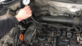 diagnosing PO302 with a compression test on a volkswagen tiguan [upl. by Nadbus639]